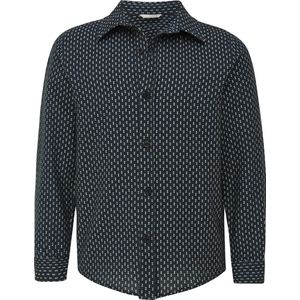 Mexx - Jongens Overhemd - Blauw Print - 100% Katoen