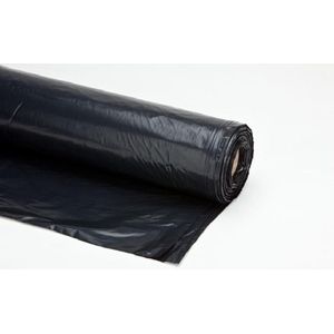 Bouw / afdekfolie 50 x 6 m. 30 micron zwart