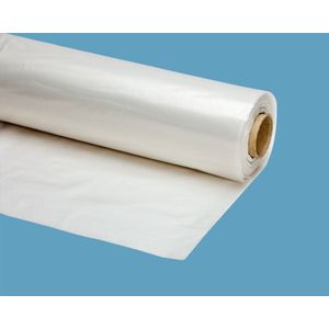Bouw / afdekfolie helder transparant 50 x 6 m. 60 micron
