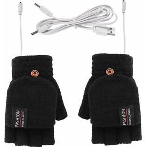 EDMONDO Verwarmde Handschoenen - Elektrische Winter Handschoenen met Verwarming - Verwarmde Wanten - Dames en Heren - One Size - met USB kabel - Exclusief Powerbank - Zwart