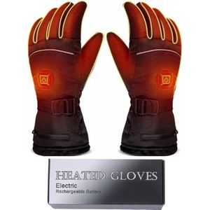 Edmondo Verwarmde handschoenen - 2x BATTERY PACK t.b.v. oplaadbare AA Batterijen (exclusief) - Unisex - Elektrische verwarming - Motorhandschoenen - Heating gloves - Maat M/L - ZWART
