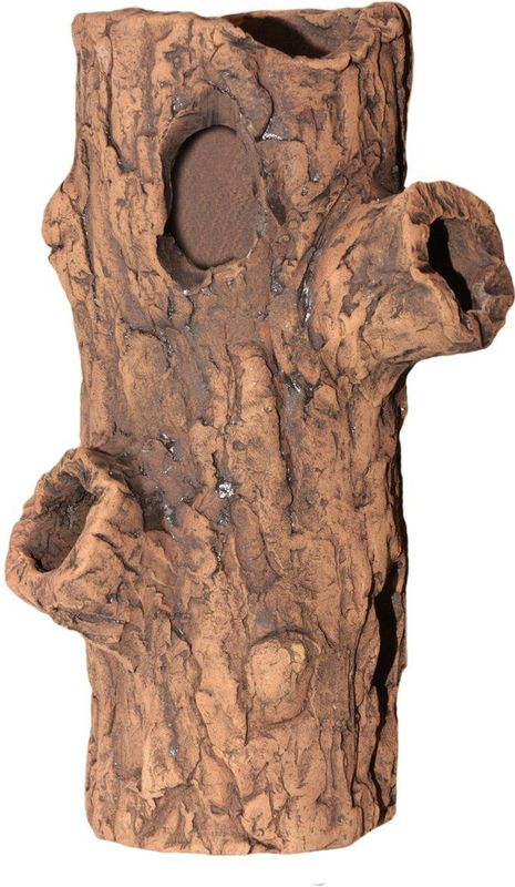 CeramicNature Log with Boughs Log Medium with 2 boughs 7 x 7 x 18cm