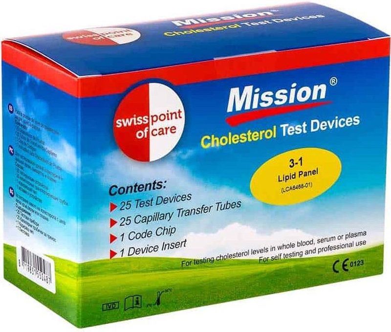 Cholesterol teststrips 25 stuks
