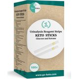 Go-Keto Keto Sticks - Glucose - Ketone Urine test strips (GLU/KET)