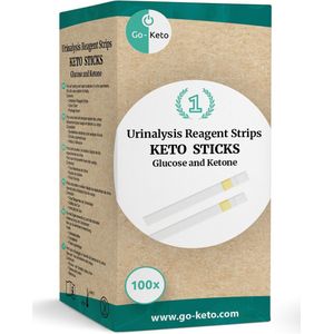 Go-Keto Keto Sticks - Glucose - Ketone Urine test strips (GLU/KET)