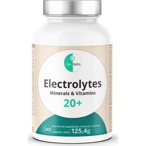 Go-Keto - Elektrolytencapsules - 240 Stuks - Hooggedoseerd Elektrolyten- en Vitamine-complex