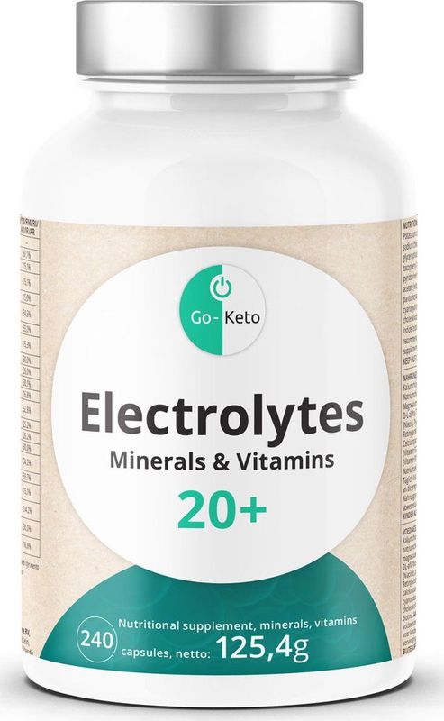 Go-Keto - Elektrolytencapsules - 240 Stuks - Hooggedoseerd Elektrolyten- en Vitamine-complex