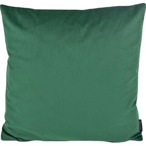 Velvet Donkergroen Kussenhoes | Fluweel - Polyester | 45 x 45 cm