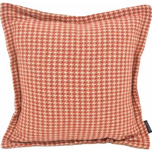 Valencia Orange Kussenhoes | Polyester | Pied-de-Poule Roest | 45 x 45 cm