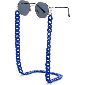 Zonnebril Ketting / Brillenkoord | Kobalt Blauw | Acryl | 70 cm