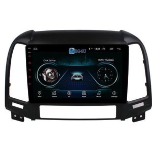 Navigatie radio Hyundai Santa Fe 2006-2012, Android, Apple Carplay, 9 inch scherm, GPS, Wifi, Mirror link, Bluetooth