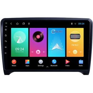 BG4U - Navigatie radio Audi TT MK2, Android OS, Apple Carplay, 9 inch scherm, Canbus, GPS, Wifi, OBD2, Bluetooth, 3G/4G