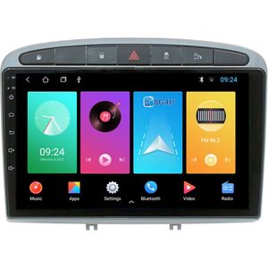 BG4U - Navigatie radio Peugeot 308 2007-2014, Android OS Apple Carplay Android Auto - 9 inch - Bluetooth