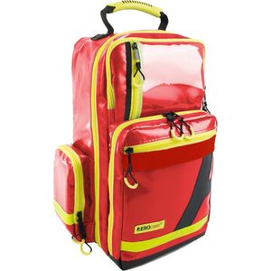 AEROcase - EHBO Tas - Rood - Eerste Hulp Rugtas met Vakverdeling - Gecoat Waterafstotend Materiaal