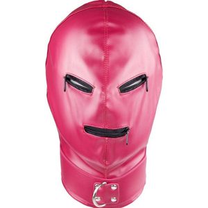 Banoch - Gimp/2 Pink - Roze bondage Masker van pu leer | BDSM