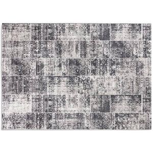 Vloerkleed Lifa Living Vintage Patch Dark Grey