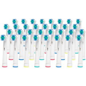 Mycare+ Opzetborstels 32 Stuks - Vervangende Borstels geschikt voor Oral B - Wit