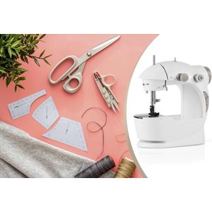 Umuzi Cleaning - Mini Naaimachine - Met Hand of Voet Bediening - Werkt op Batterij en Stroom - 670 gram