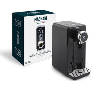 Magnani - Warmwaterdispenser - Zwart Staal - 2,5 L - Elektrisch - 100° in 5 seconden - 2200-2600 W - 30 x 14 x 24 cm