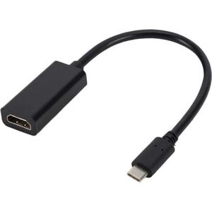 USB C naar HDMI Kabel Adapter Omvormer / Thunderbolt 3 / 4K Ondersteuning / Compatibel met Apple, Samsung, Lenovo, HP en meer / Geschikt voor MacBook Air, Pro en iMac / Zwart
