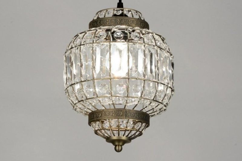 Lumidora Hanglamp 71599 - MO - E27 - Brons - Metaal - ⌀ 23 cm