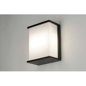 Lumidora Wandlamp 71917 - Voor buiten - CAMDEN - 2 Lichts - E27 - Zwart - Kunststof - Buitenlamp - Badkamerlamp - IP54