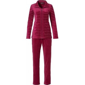 Huispak Pastunette Premium - Striped - Velour - Rood - Maat 38
