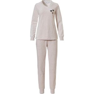 Pastunette - 20202-122-2 - Pyjamaset - Beige - Velours