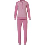 Pyjama - Roze - Badstof - Met Knoopsluiting en Steekzakken