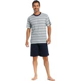 Pastunette - 33211-604 - Heren Shortama - Donker Blauw - 100% Katoen