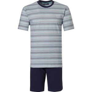 Pastunette - 33211-604 - Heren Shortama - Donker Blauw - 100% Katoen