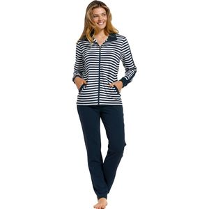 Pastunette Huispak met Strepen Donkerblauw/Wit