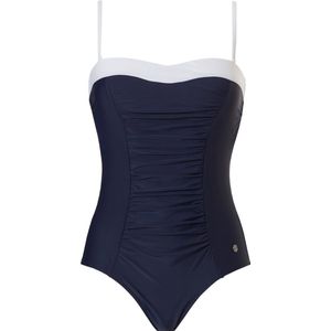 Badpak - Donkerblauw - 80% Polyamide, 20% Elastaan - Verstelbare Bandjes