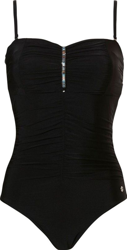 Pastunette - Beach Beauty - Corrigerend Badpak - Zwart - Powernet