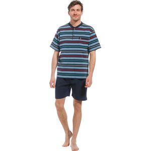 Robson - 37221-712-4 - Heren Shortama - Donker Blauw - Korte Mouw