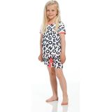 Rebelle - Katoenen Shortama - Wit - Met Letter Print