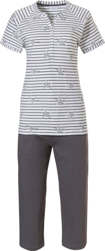 Pastunette - Shells - Dames Pyjamaset - Wit - 100% Katoen