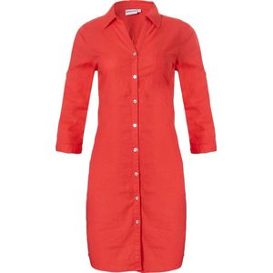 Pastunette - Sun - Blousejurk - Koraal Rood - 55% Linnen 45% Viscose