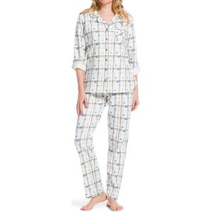Pastunette - Doorknoop Pyjama - Dikker Katoen - Dames - Kraagje