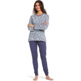 Pyjama met lange mouwen in katoenen flanel DAMART. Katoen materiaal. Maten XS. Andere kleur