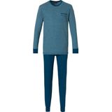Pastunette - 723 - Heren Pyjama - Petrol - Blauw