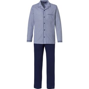 Pastunette - Doorknoop Pyjama - Blauw - Katoen/Modal