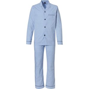 Robson - Doorknoop Pyjama - Blauw - 100% Katoen