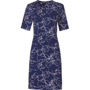 Pastunette Deluxe - Flower Lines - Nachthemd - Blauw/Roze - Viscose