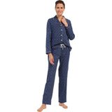 Pastunette - Kim - Pyjama Set - Blauw - Flanel - Katoen
