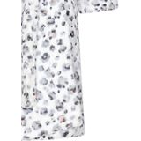 Rebelle - Badjas - Wit/Grijs - Fleece - Panter Print