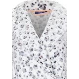 Rebelle - Badjas - Wit/Grijs - Fleece - Panter Print