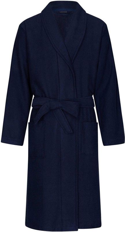 Pastunette - Ochtendjas - Uni Donkerblauw - 40% Polyester 30% Bamboe 30% Katoen