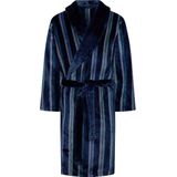 Pastunette - Badjas - Blauw - Polyester - Gestreept Design