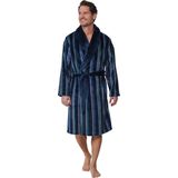 Pastunette - Badjas - Blauw - Polyester - Gestreept Design